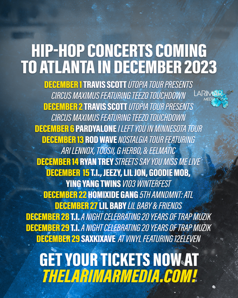 December 2023 Hip-Hop Concerts